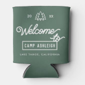 Aangepast Kamp Thema Afscheid Als Vriendinnen Blikjeskoeler (Voorkant)