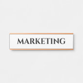 Aangepast Kantoor deuropteken Deurbordje (Voorkant)