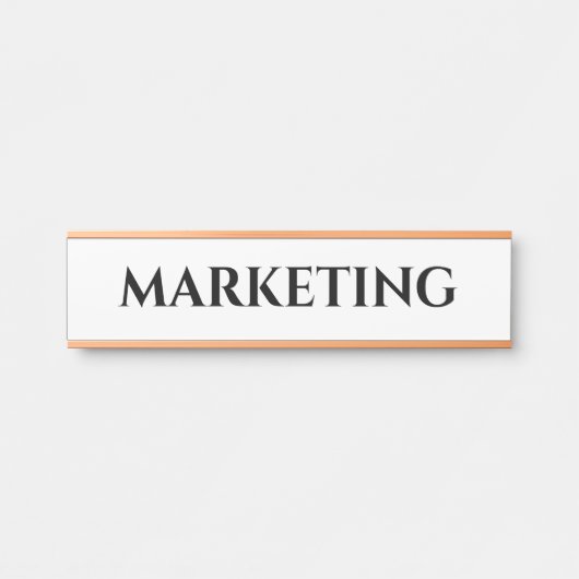 Aangepast Kantoor deuropteken Deurbordje (Voorkant)