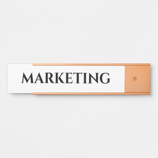 Aangepast Kantoor deuropteken Deurbordje (Voorkant)