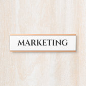 Aangepast Kantoor deuropteken Deurbordje (Voorkant)