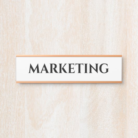 Aangepast Kantoor deuropteken Deurbordje (Voorkant)