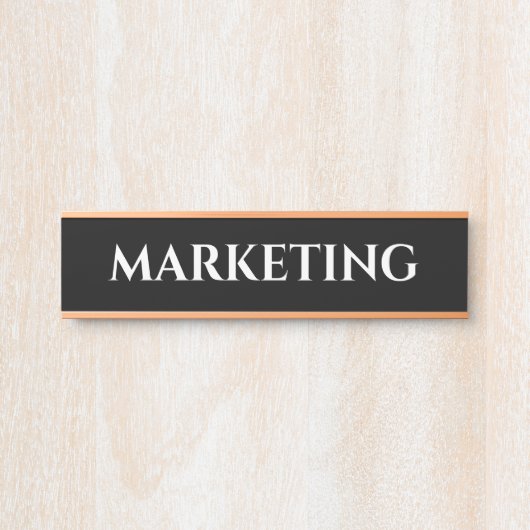 Aangepast Kantoor deuropteken Deurbordje (Voorkant)