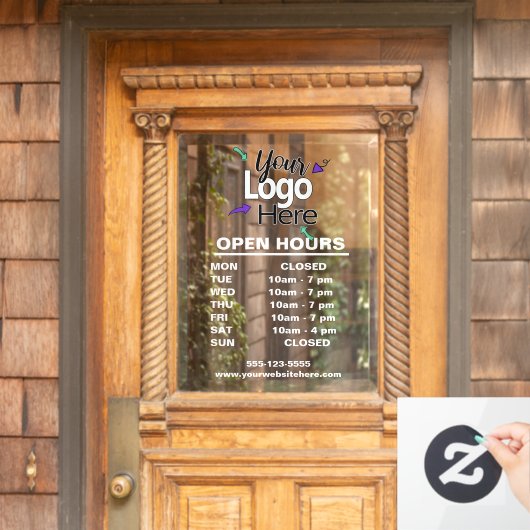 Aangepast Kantoor deuropteken Raamsticker (Huis Deur)