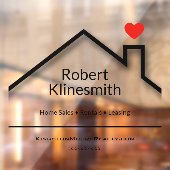 Aangepast Kantoor onroerend goed Raamsticker (Vel 2)