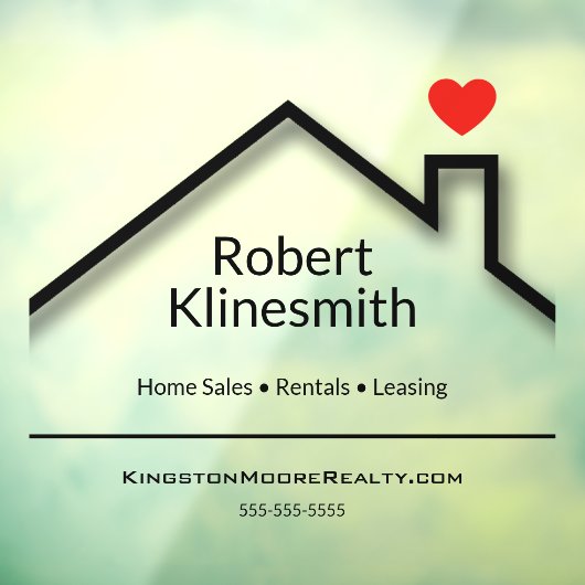 Aangepast Kantoor onroerend goed Raamsticker (Vel 3)