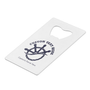 Aangepast kapiteinsschip Nautilus-cadeau Creditkaart Flessenopener