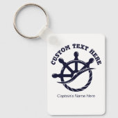 Aangepast kapiteinsschip Nautilus-cadeau Sleutelhanger (Voorkant)