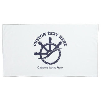 Aangepast kapiteinsschip Nautisch cadeau Kussensloop