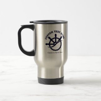 Aangepast kapiteinsschip Nautisch cadeau Reisbeker