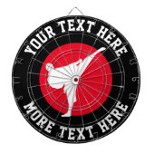 Aangepast karaatdartboard met ontwerp voor vechtku dartbord (Voorkant)