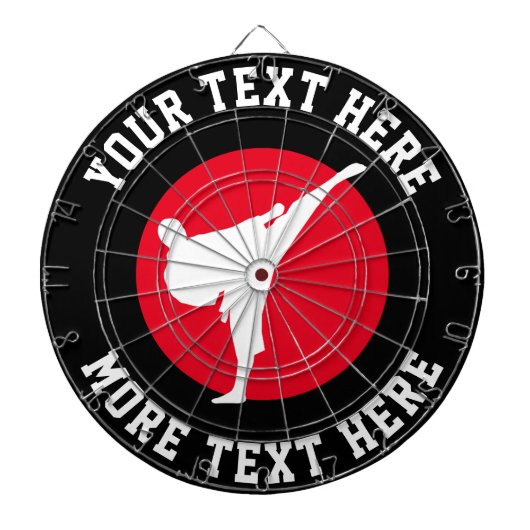 Aangepast karaatdartboard met ontwerp voor vechtku dartbord (Voorkant)