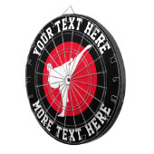 Aangepast karaatdartboard met ontwerp voor vechtku dartbord (Voorkant Rechts)