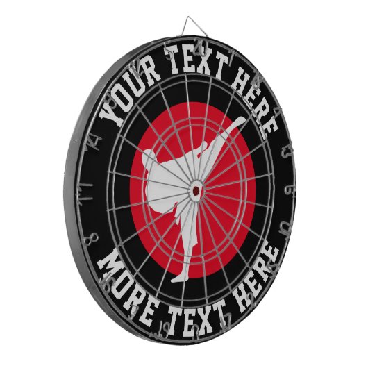 Aangepast karaatdartboard met ontwerp voor vechtku dartbord (Voorkant Links)