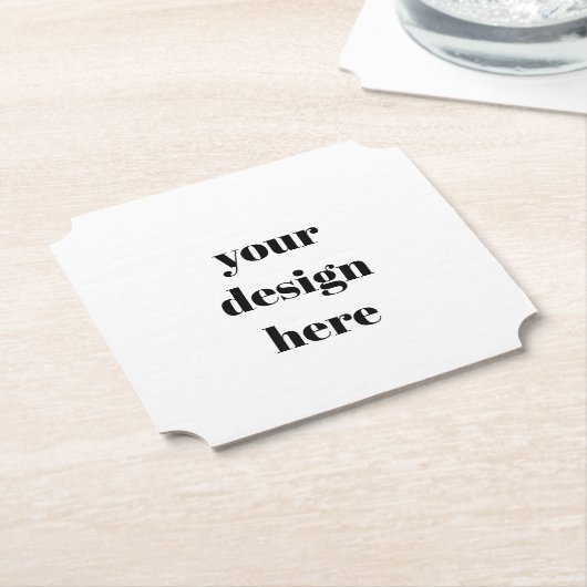 Aangepast Kartonnen Onderzetters (Gekanteld)