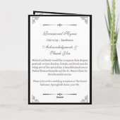 Aangepast katholiek kerkelijk trouwprogramma programma (Achterkant)