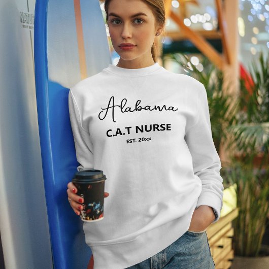 Aangepast kattenliefhebber script stad naam huisdi trui
