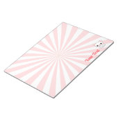 Aangepast Kawaii White Kitten afspelen Notitieblok (Schuin)