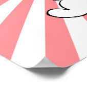 Aangepast Kawaii White Kitten afspelen Poster (Hoek)
