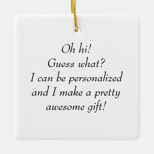 Aangepast Keramisch Ornament (Voorkant)