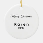 Aangepast Keramisch Ornament - Fotokleur Gepersona (Achterkant)