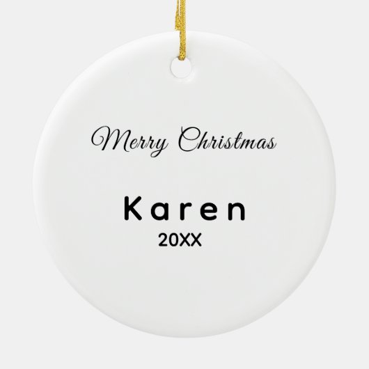 Aangepast Keramisch Ornament - Fotokleur Gepersona (Achterkant)