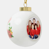 Aangepast keramisch Ornament, voeg uw foto toe Keramische Bal Ornament (Links)