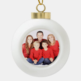 Aangepast keramisch Ornament, voeg uw foto toe Keramische Bal Ornament