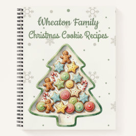Aangepast Kerst Koekje Tray Recept Notitieboek