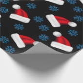 Aangepast kerst Pet | Gepersonaliseerde kerstman Cadeaupapier (Hoek)