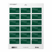 Aangepast kerst retouradreslabel | Gepersonaliseer Etiket (Full Sheet)
