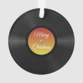 Aangepast kerstalbum vinylrecord fake ornament (achterkant)