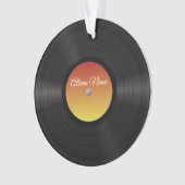 Aangepast kerstalbum vinylrecord fake ornament (voorkant)