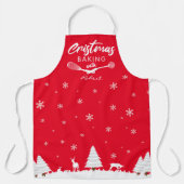 Aangepast kerstbaken met (jouw naam)Schort Schort (Voorkant)