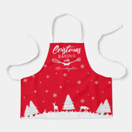 Aangepast kerstbaken met (jouw naam)Schort Schort