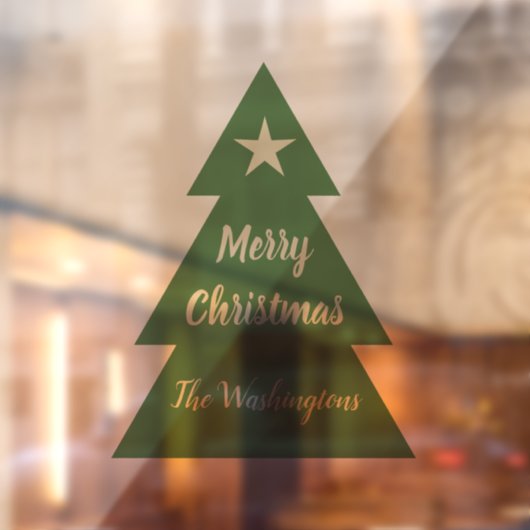 Aangepast kerstboom raambord raamsticker (Vel 2)