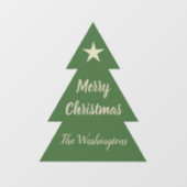 Aangepast kerstboom raambord raamsticker (Vel)