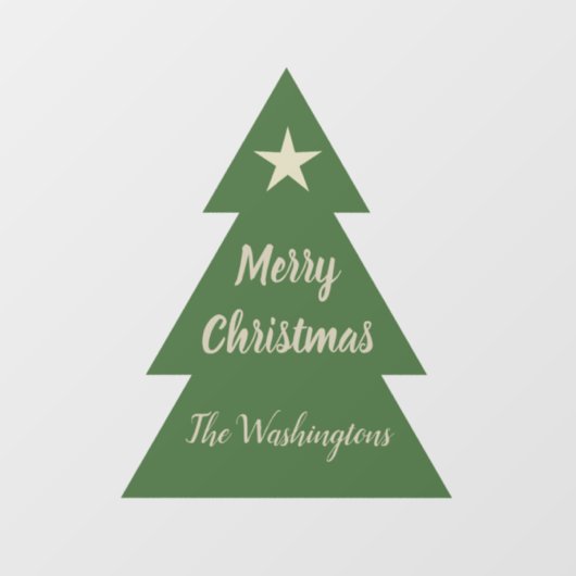 Aangepast kerstboom raambord raamsticker (Vel)