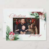 Aangepast kerstboomfeest Moderne fotofeestdag Feestdagenkaart (Voorkant)