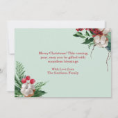 Aangepast kerstboomfeest Moderne fotofeestdag Feestdagenkaart (Achterkant)