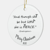 Aangepast kerstcadeau, klein, maar doorlopend prij keramisch ornament (Links)