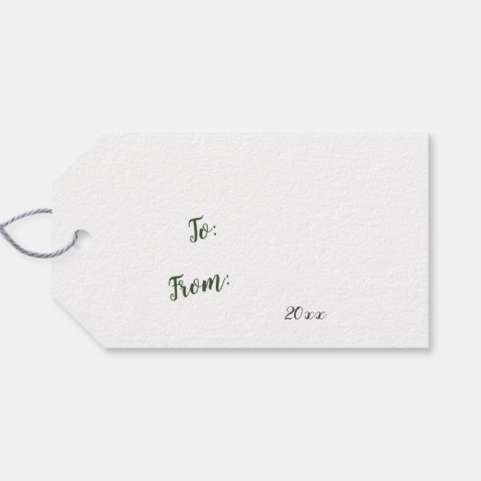 Aangepast kerstcadeau-Label voor kaarswerk Cadeaulabel (Achterkant Horizontaal)