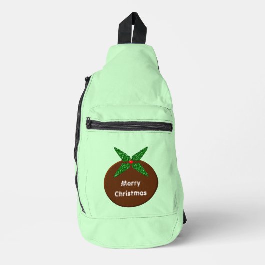 Aangepast kerstcadeau sling bag (Voorkant)