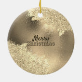 Aangepast kerstcadeau voor je foto keramisch ornament (Achterkant)