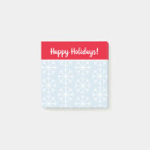Aangepast kerstcadeau voor snowflake afdrukken post-it® notes (Voorkant)