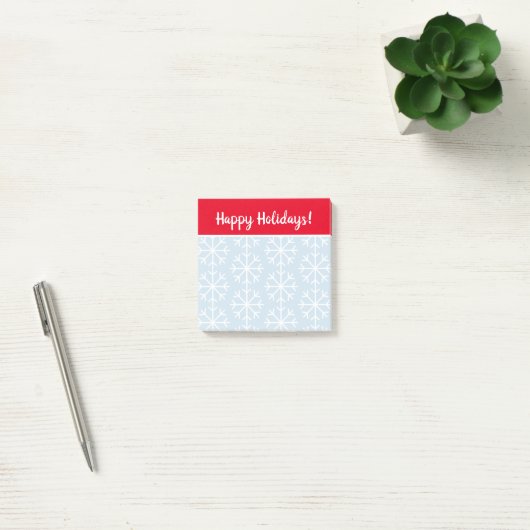 Aangepast kerstcadeau voor snowflake afdrukken post-it® notes (Kantoor)