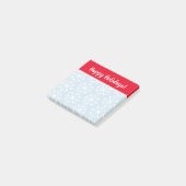 Aangepast kerstcadeau voor snowflake afdrukken post-it® notes (Schuin)