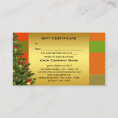 Aangepast kerstcadeaubon met foto's kortingskaartje (Achterkant)