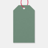 Aangepast kerstcadeautag met abstracte boom cadeaulabel (Achterkant)