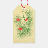 Aangepast  kerstcadeautje met groen lijntje Label Cadeaulabel (Achterkant)